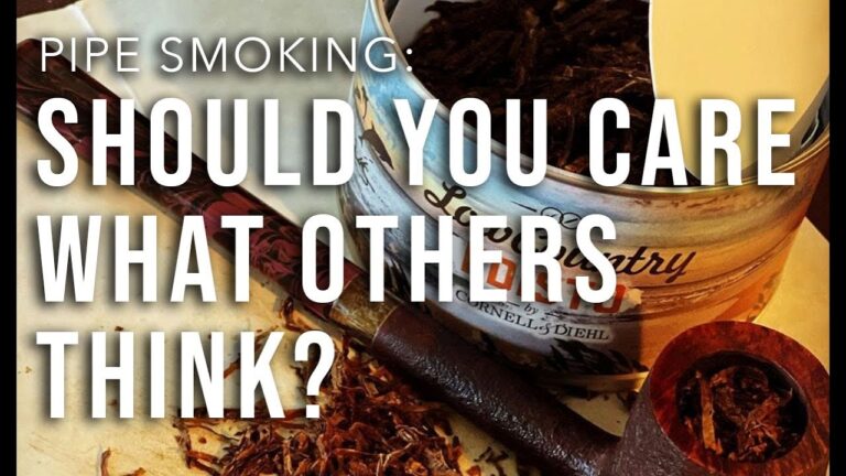 Pipe Smoking: Should You Care What Others Think?