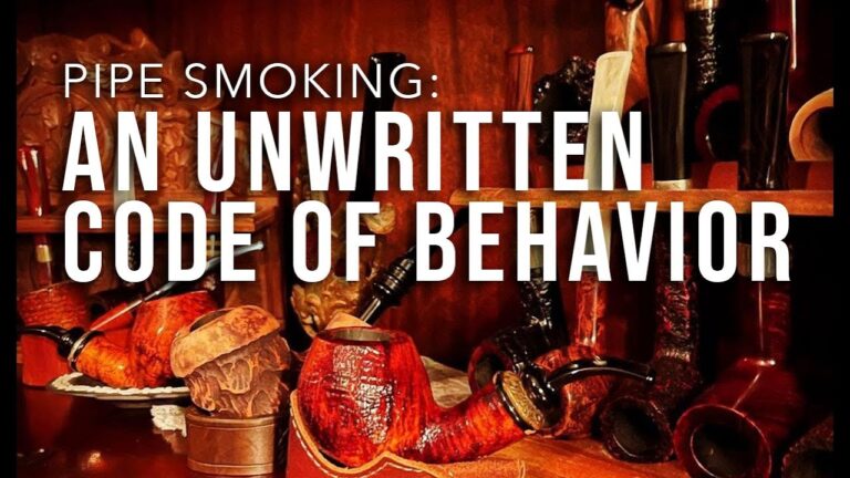 Pipe Smoking: An Unwritten Code of Behavior